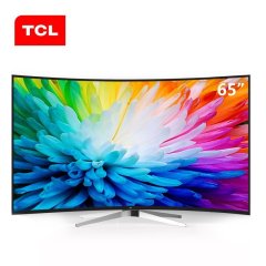 TCL电视 L65C2-CUDG  65英寸曲面 4K64位14核超高清安卓智能LED电视（黑）