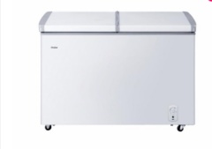 海尔 BC/BD-201SEN 201升单温一室冷藏冷冻转换 对开蝶形门 内置玻璃门 商用卧式柜