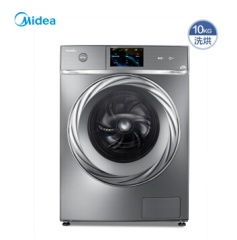 美的洗衣机  VDL1D100ITY4全驱全自动滚筒家用变频智能洗衣机家用 巴赫银