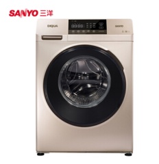 三洋洗衣机8公斤大容量全自动智能变频滚筒洗衣机 DG-F80570B