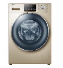 海尔滚筒洗衣机G100928B12G(专供机)新水晶 大视窗 冷水洗涤