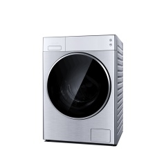 松下XQG100-LD165 滚筒洗衣机 10KG 银色 AG+光动银除菌 筒清洁 10公斤