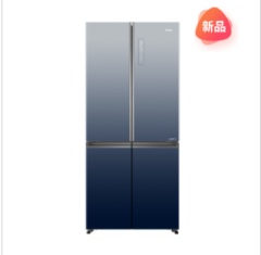 海尔冰箱BCD-555WSCEU1多门风冷渐变色（布朗灰→晶釉蓝）专供机