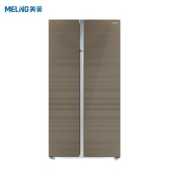 美菱(MELING) 对开门冰箱 风冷无霜 钢化玻璃 BCD-551WUPB雅稠棕