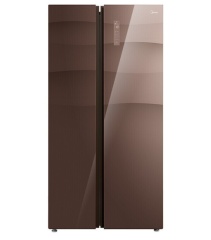 美的冰箱-BCD-550WKGPZM格调咖