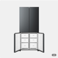 美的冰箱-BCD-501WSPM(Q)炭灰-浮光(一级能效)