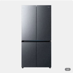 美的冰箱-BCD-601WUSGPZM月光灰(纯平嵌)（一级能效）